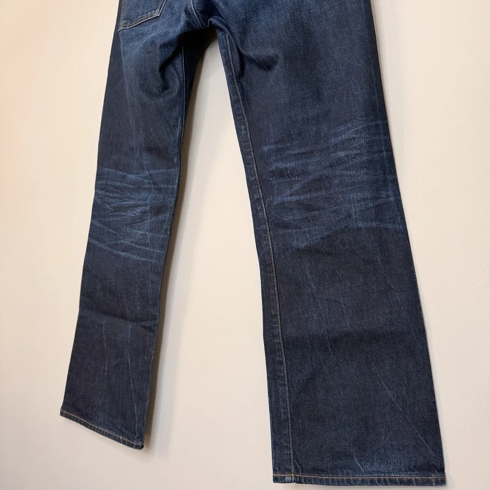Gap 1969 men's Denim relaxed fit dark blue Wash SZ-33X32 fits 34X31‎ 100% Cotton